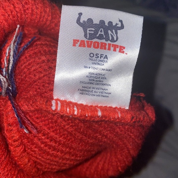 NBA Atlanta Hawks Winter Knit Hat Beanie Cap Warm New With Tags Red - Picture 5 of 5